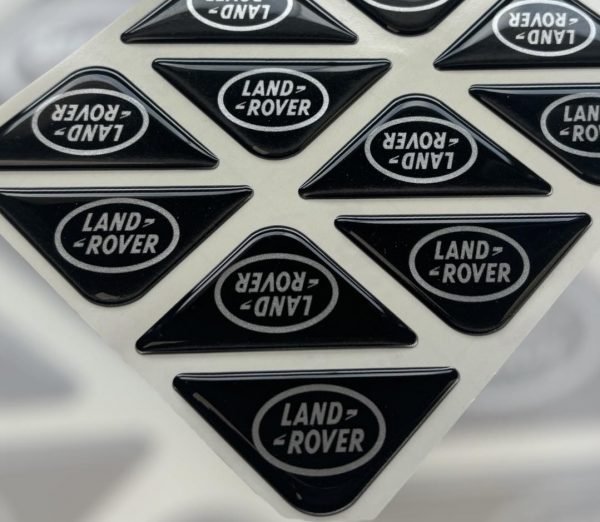 Black Land Rover Corner Badge Pair