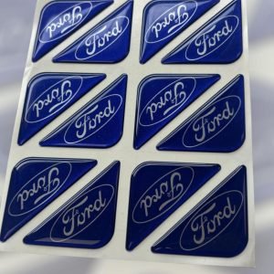Blue Ford Corner Badge Pair