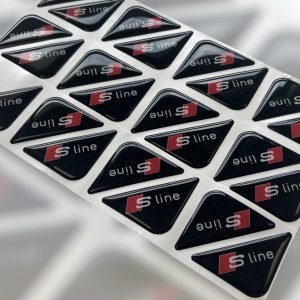 Audi S-Line Corner Badge Pair
