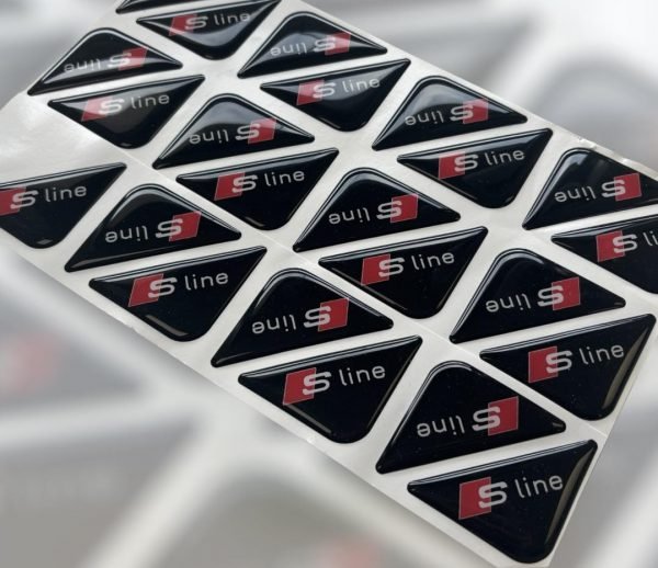 Audi S-Line Corner Badge Pair