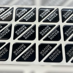 Black Range Rover Corner Badge Pair