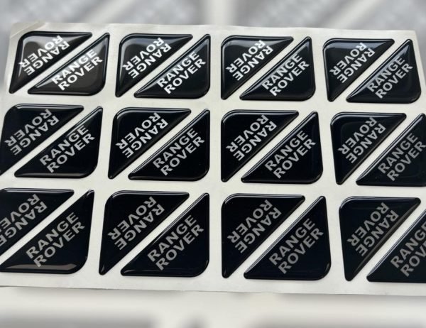 Black Range Rover Corner Badge Pair