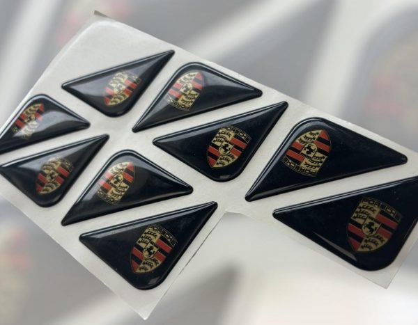 Porsche Corner Badge Pair