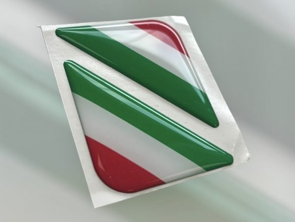 Italian Corner Badge Pair - Italy Flag