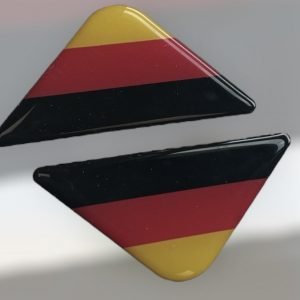 German Corner Badge Pair